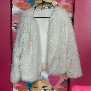Kensie White fury Coat S/M